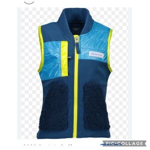 OBERMEYER ASPEN CO BOYS INDY FAUX SHERPA FLEECE ZIP UP VEST